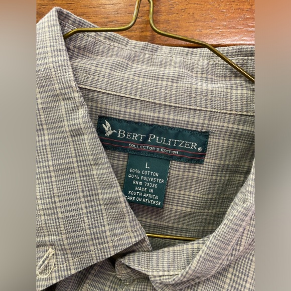 Bert Pultizer Men’s Long Sleeve Button Up - Picture 3 of 4
